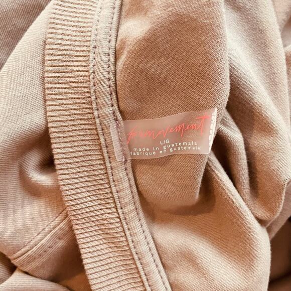 Free People Movement Hot Shot Tee Romper Mocha Latte Size Large - Picture 10 of 10